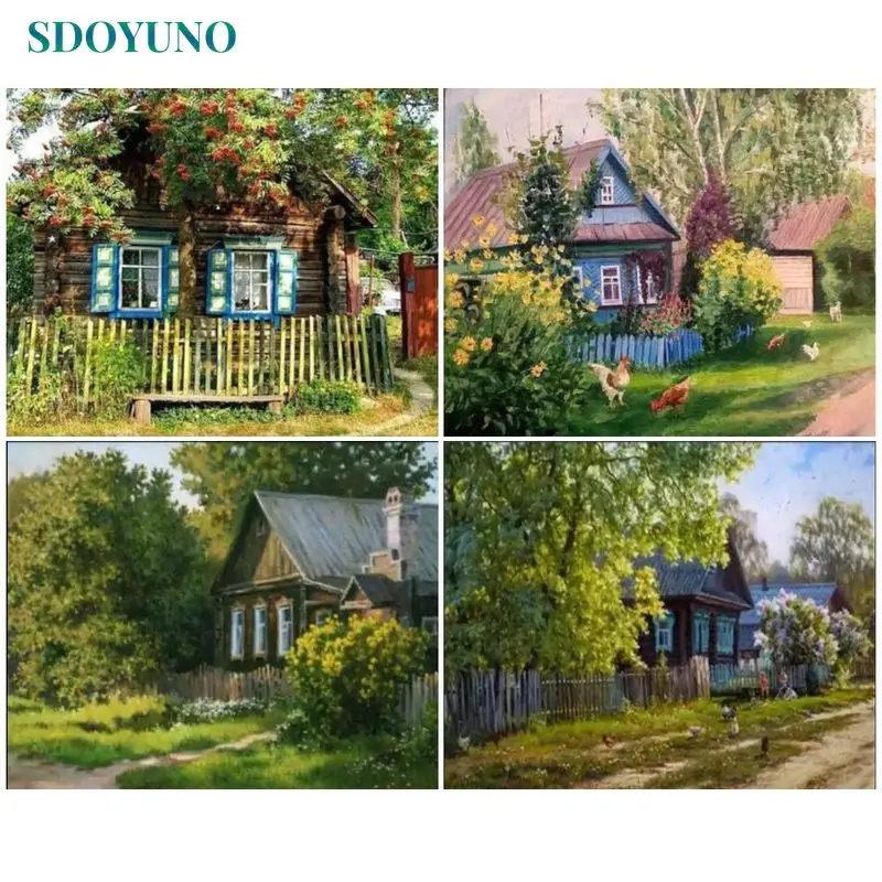 

SDOYUNO 40x50 Painting By Numbers On Canvas Pictures By Numbers Scenery Coloring By Number Personalized Gift