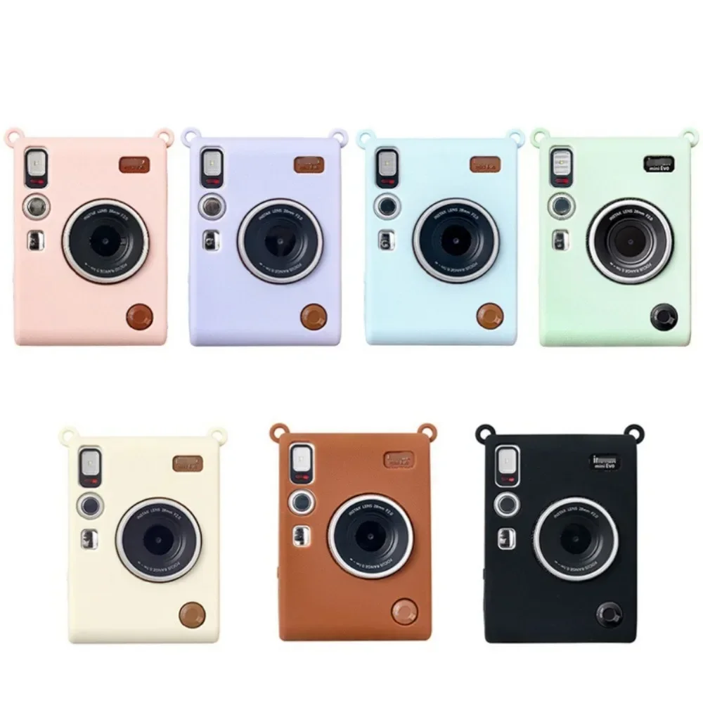 Camera Case for Instax Mini EVO Silicone Protective Soft Lightweight Evo