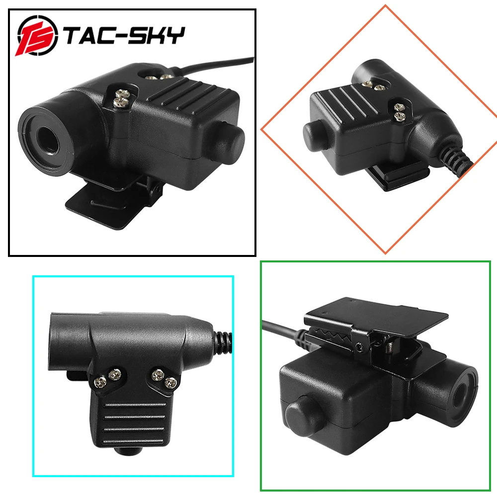 TS TAC-SKY Military Version AN/PRC 148 152 152A Adapter PTT 6-pin U94 PTT Compatible with PELTOR /MSA Original Headset