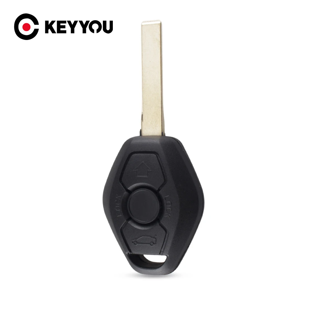 KEYYOU 3 button UNCUT REMOTE KEY CASE SHELL For BMW 3 5 7 Series 325 325i 325ci 330 330i 325 325i 525 525i X5 X3 Z3 Z4