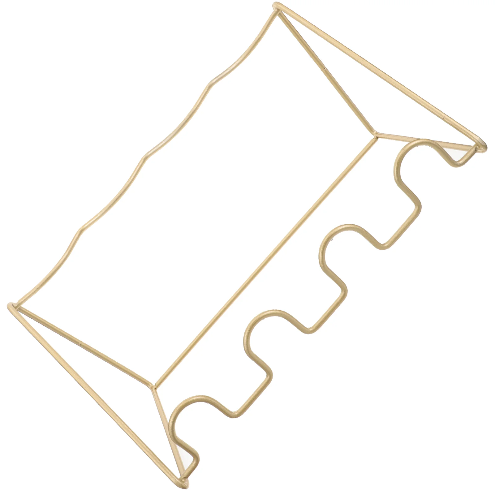 

Whiskey Bottle Stand Simple Display Rack Metal Hollow Racks Free Standing Slim