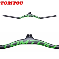 tomtou mountain bike full carbon fibre bicycle handlebar and stem integrated mtb bar 8 17 25 angle degrees cycling parts