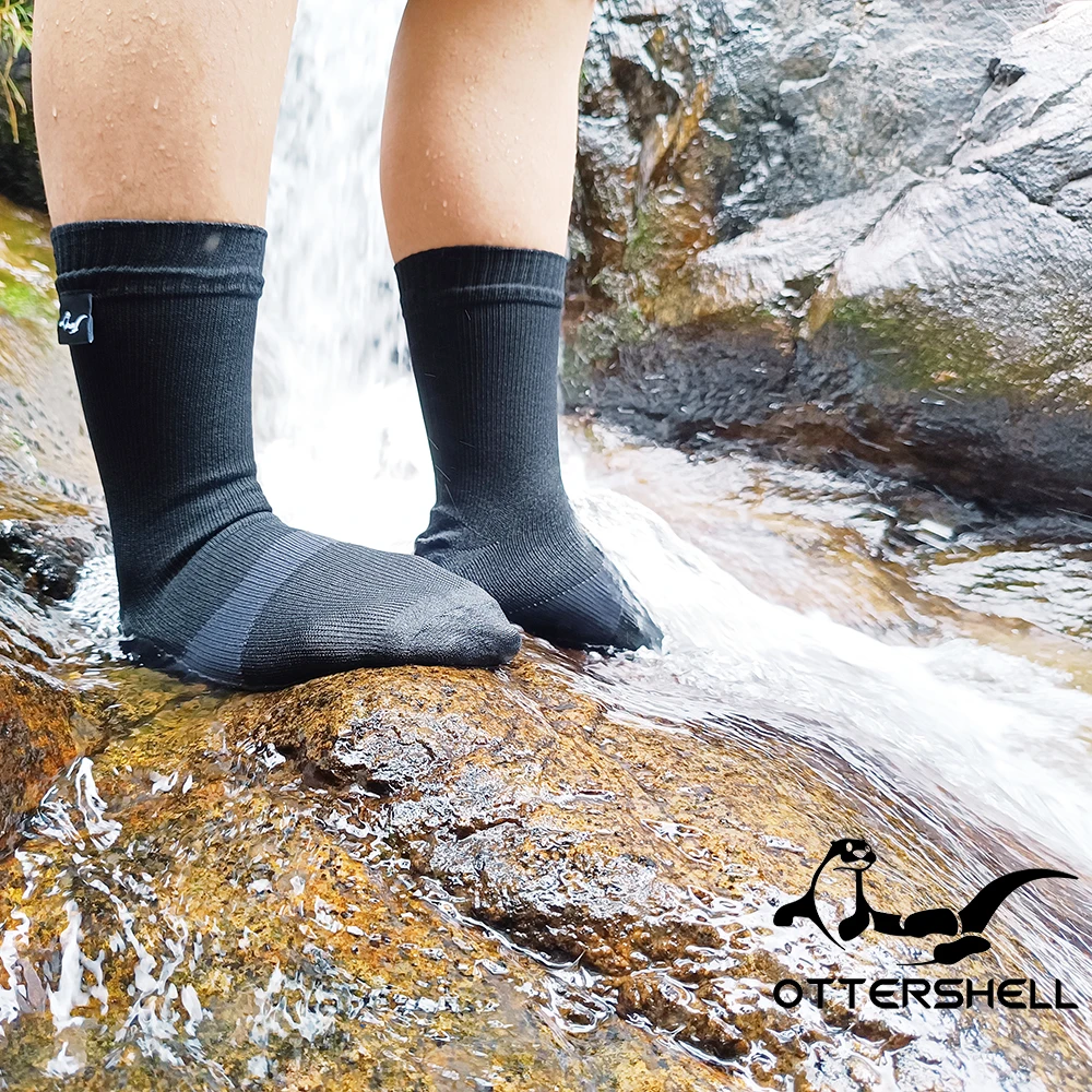 Ottershell Waterproof Breathable Socks for Outdoor Activities like Golf, Running, Cycling, Mountaineering and Hiking Coolmax®