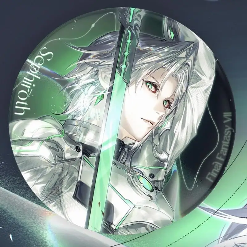 Ff7 ultifantasy 7 Sephiroth Game периферийные устройства креативный дизайн значки 58 мм