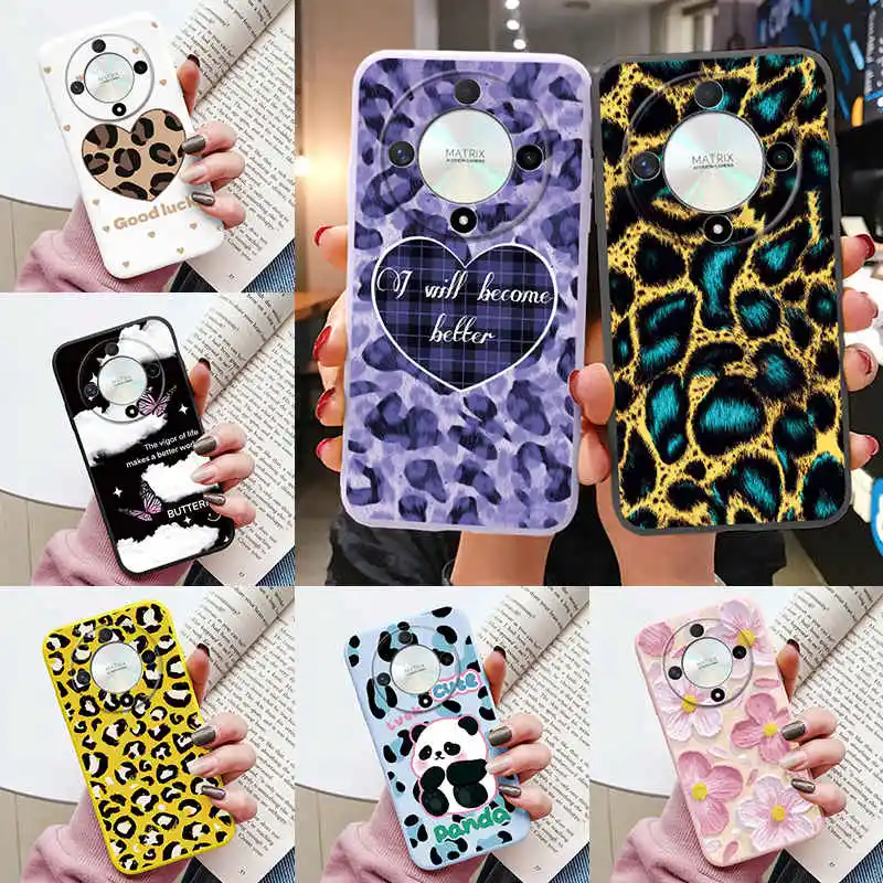 Роскошный чехол Leopard для Honor Magic 4 LITE 5G Magic5 Lite 6 50 X9 X9A X9B X9C Huawei Mate 20 Nova 8i мягкий