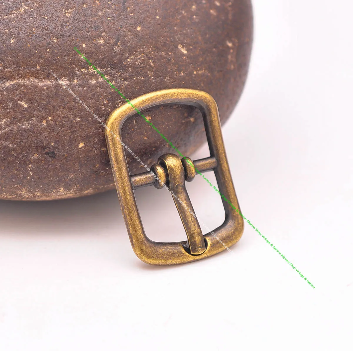 Внутренняя Пряжка из античной латуни прямоугольный центральный ремень для сумок