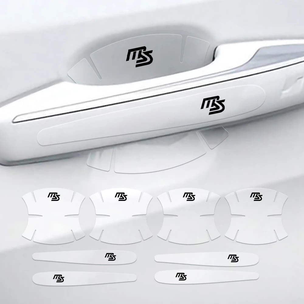 

8pcs PVC Car Door Bowl Handle Protector Stickers Decor For Mazda Axela Atenza CX-3 CX-5 CX-8 MS Demio MPS 3 6