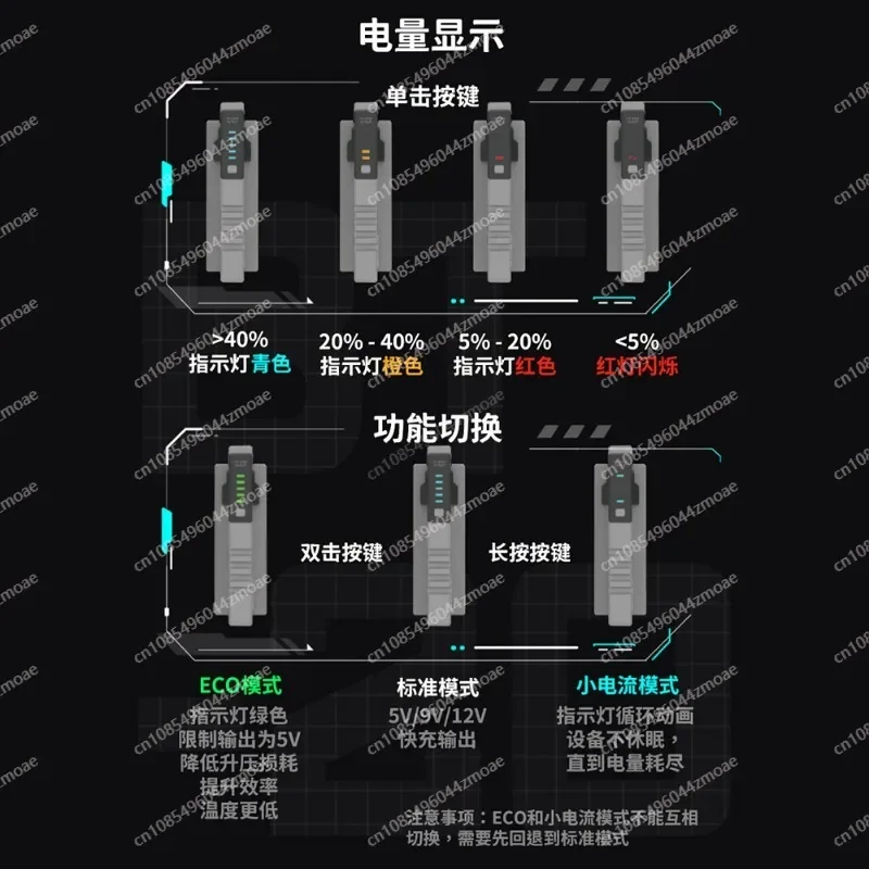 BT-20 MK2 Малый помощник Тактический сменный мобильный модуль питания/зарядное