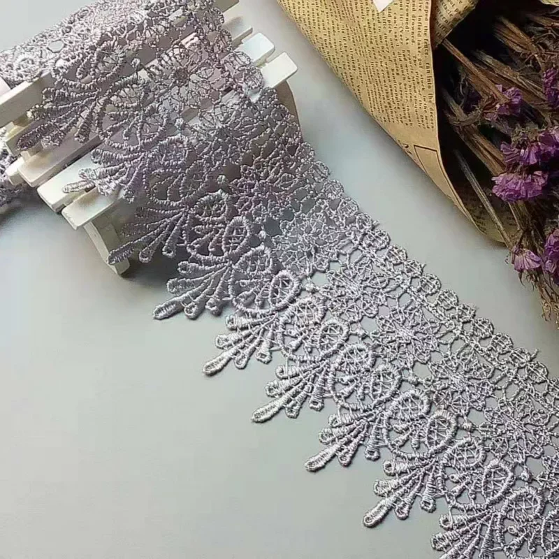 

3 yards 10cm Lace Trim Lace Applique 7 Polyester for Clothes Home Textiles Apparel Sewing Strip Trimmings Lace Fabric