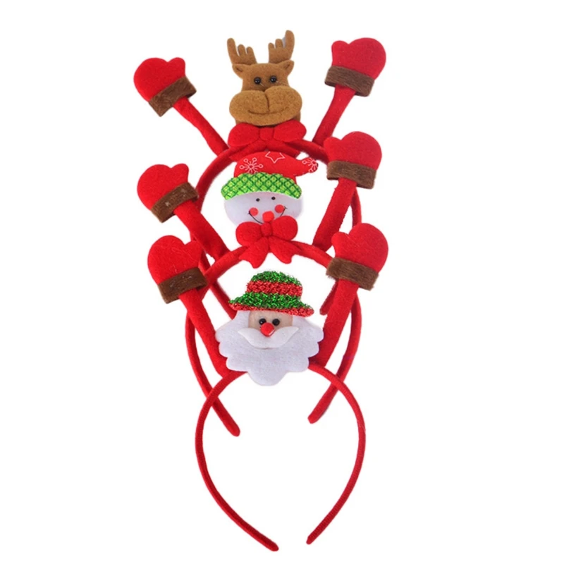 

Elk Headband Santa Claus Hairband Christmas Snowman Headbands Party Favors