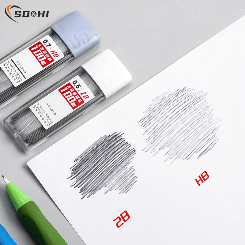 200 шт. 0 5/0 7 мм механические карандаши 2B/HB стержень для карандаша автоматический