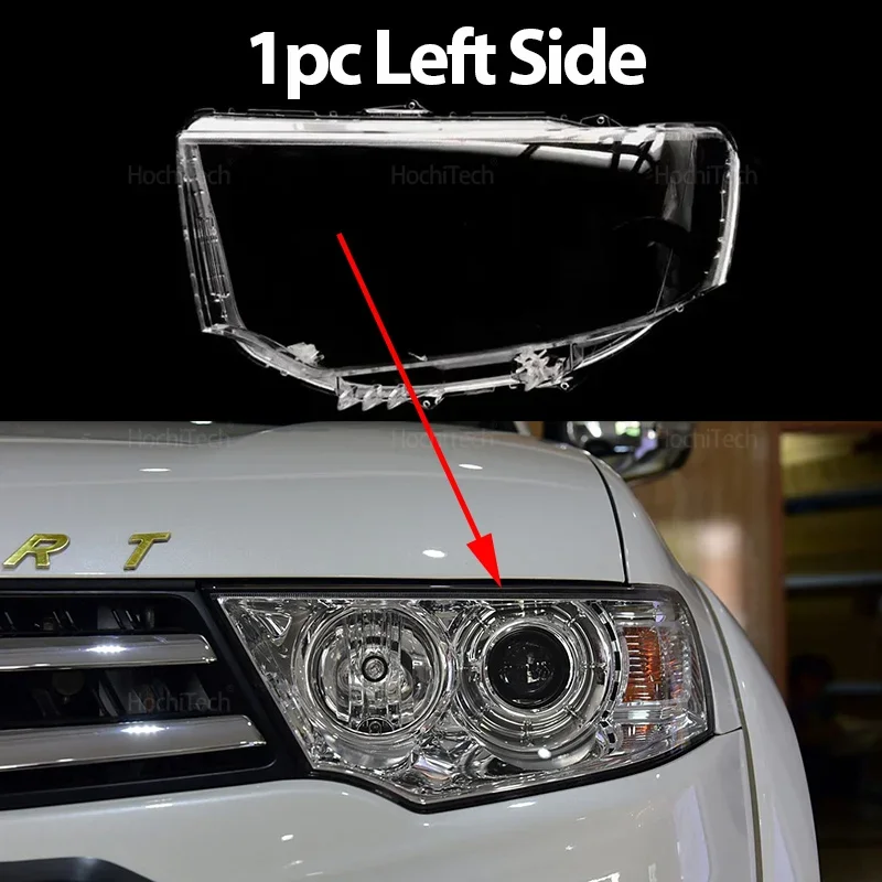 

Для Mitsubishi Pajero Sport 2013 2014 2015Автомобильный прозрачный корпус, передние фары, крышка объектива, стеклянная крышка, абажур