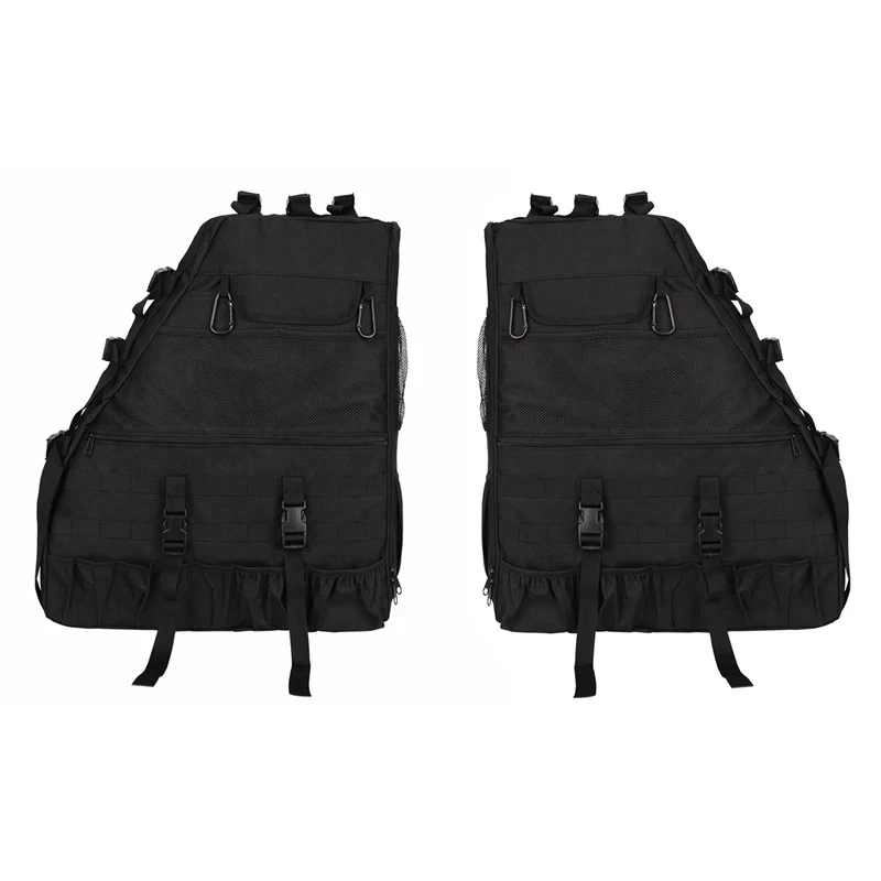 Right Roll Bar Storage Bag Cage Multi-Pockets Organizers Cargo Tool For Jeep Wrangler JK 4-Door 1997-2019 JL JKU Parts