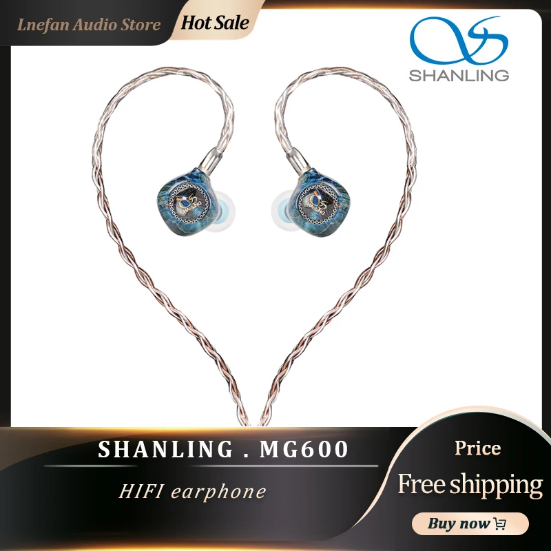 

Динамические наушники-вкладыши SHANLING MG600, 10 мм, в виде клена