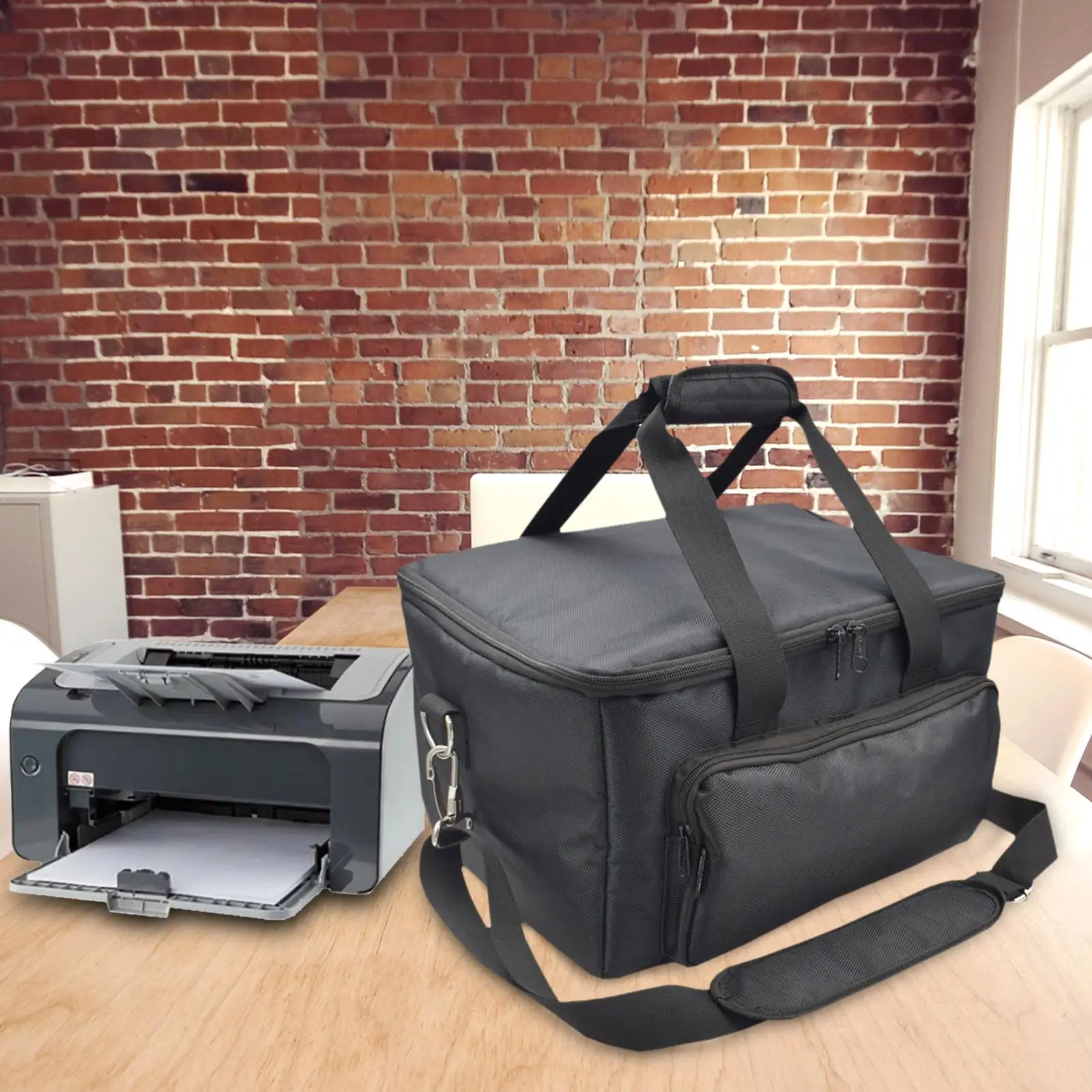 

Padded Printer Carrying Case Dustproof Accessories with Shoulder Portable Storage Bag for Travel Office Business Bag Only