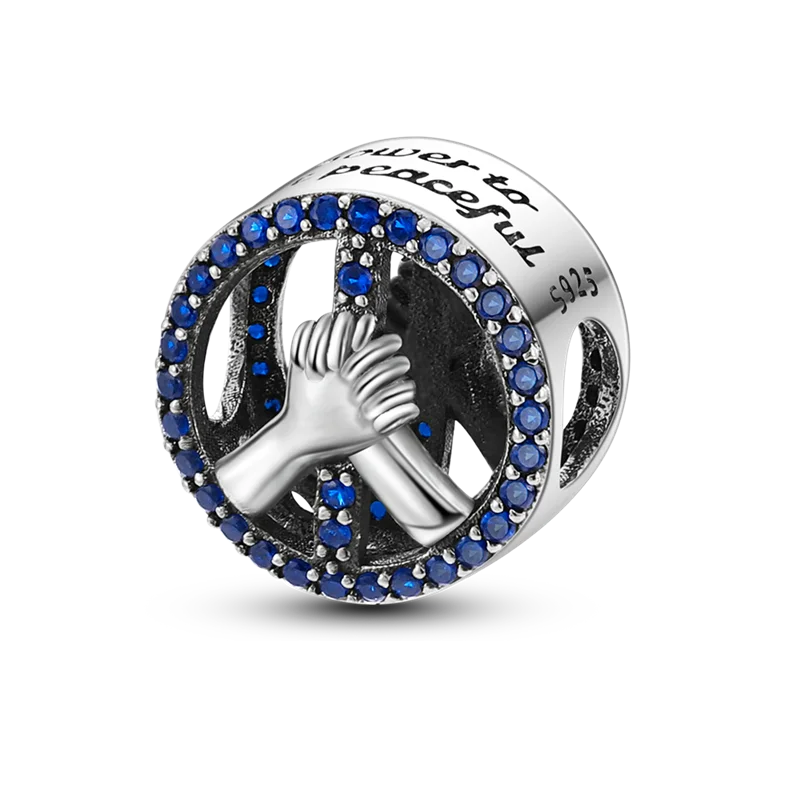 

Genuine 925 Sterling Silver Tree of Peace and Life Beads for Original Bracelet Charms Fine Jewelry Accessories KTC312