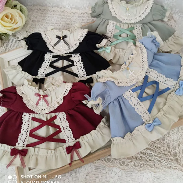 

Наряд горничной, Одежда для кукол, одежда, хлопковый костюм для куклы Idol Shoto 20 см B