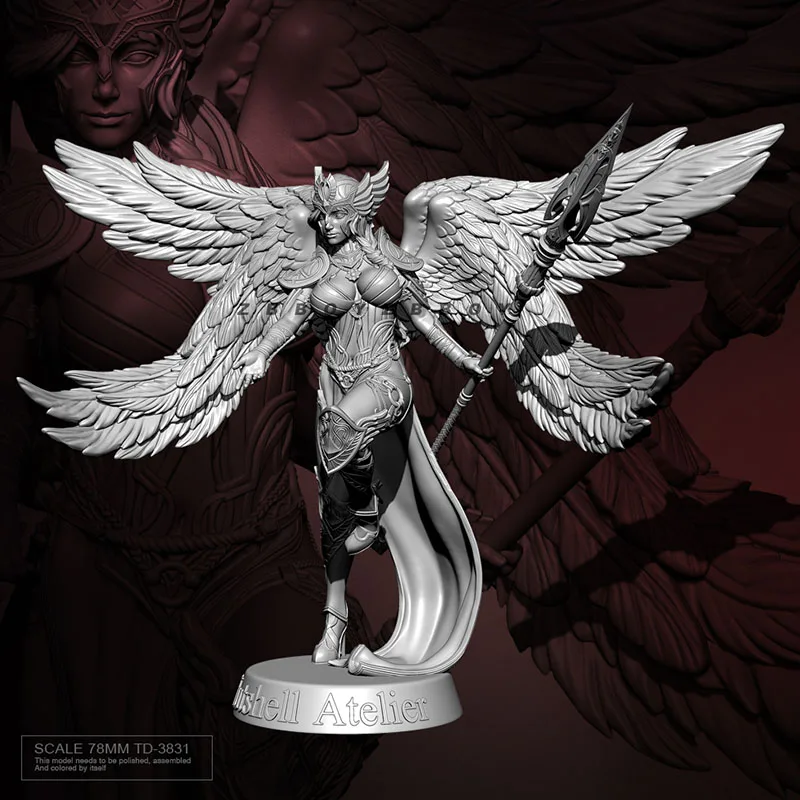 

78 мм длиннокрылая армейская полимерная фигурка солдата, белая модель TD-3831