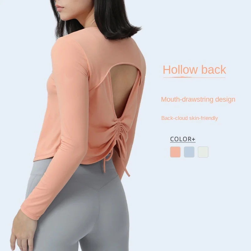 

Новинка, сетчатый красный спортивный топ для фитнеса, женский топ с вырезами на спине и красивой спиной, для занятий йогой, Быстросохнущий т...