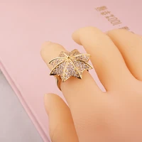 ladies personality umbrella set cubic zirconia rings for friends jewelry gift wholesale