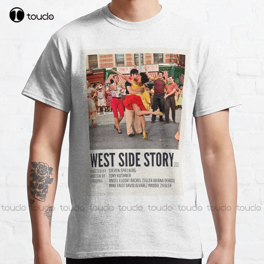 

Классическая футболка West Side Story (2021), футболки для спортзала для мужчин, индивидуальная футболка для подростков, унисекс, футболка с цифровой печатью, Новинка