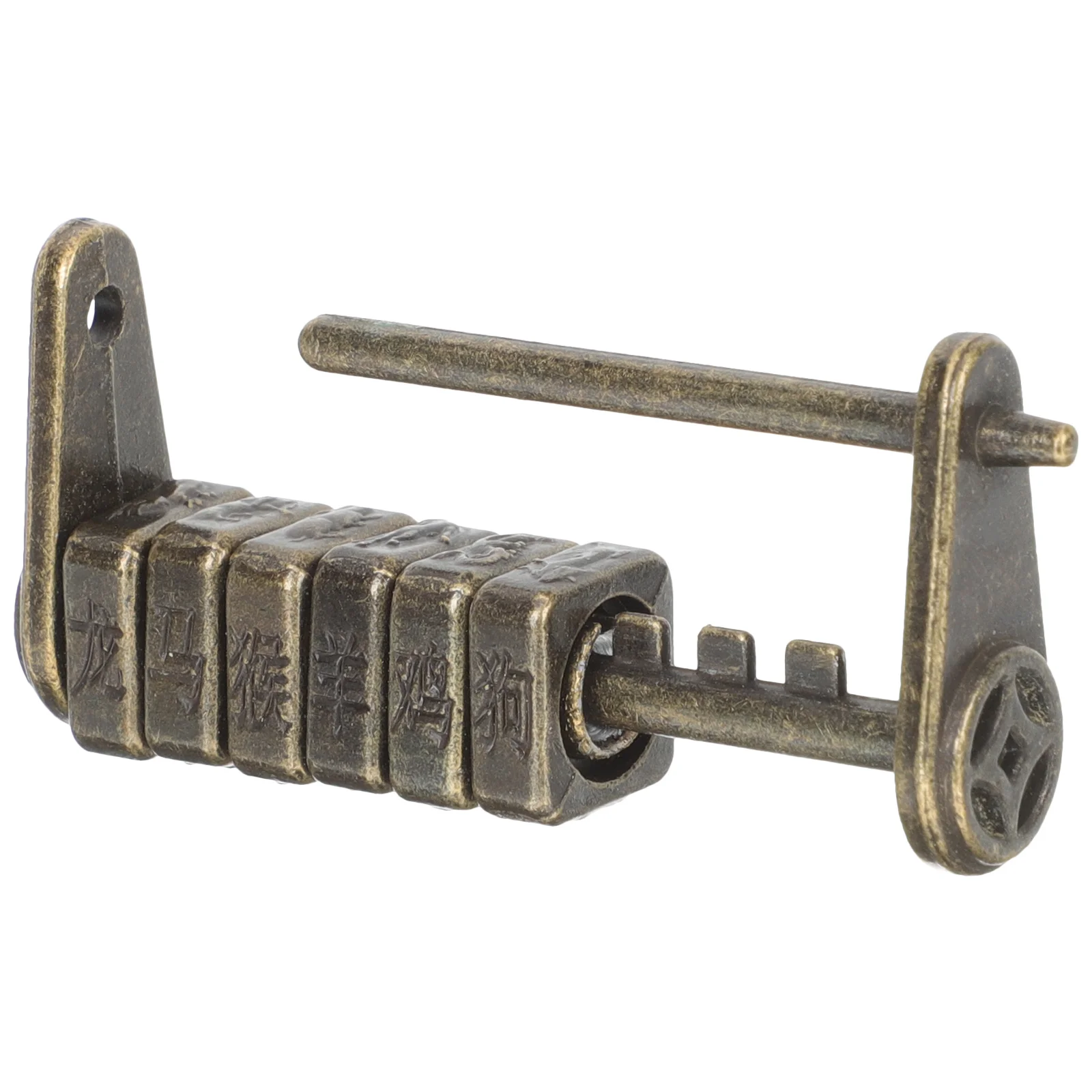 

Combination Lock Metal Padlock Retro Security Cabinet Drawers Old Style Safety