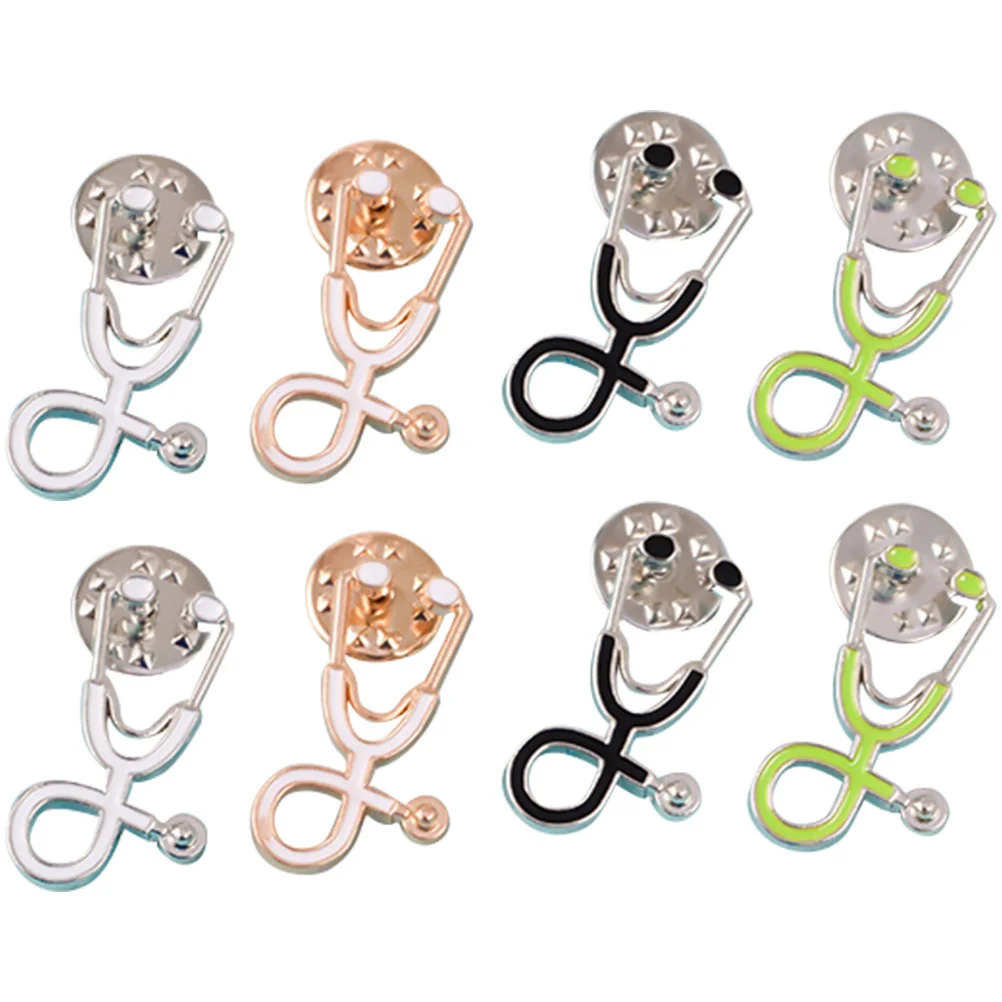 

Nurses' Day Brooch Creative Decorative Brooches Alloy Stethoscope Shape Badge