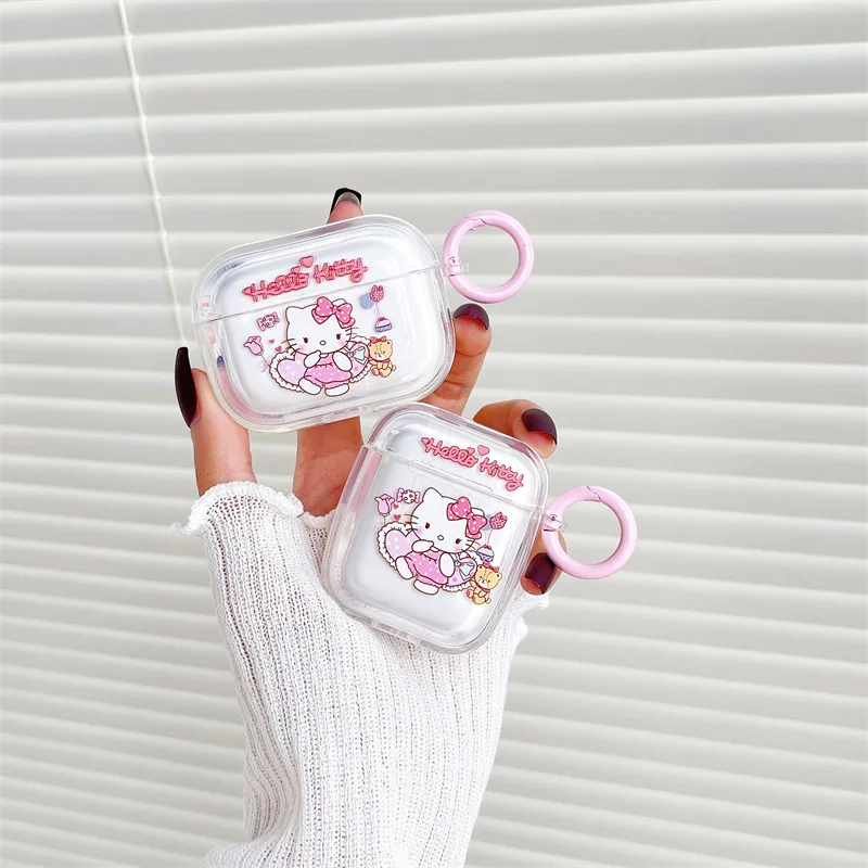 

Cute Transparent Cartoon Cat for AirPods 3 Case Apple AirPods 1 and 2 Case Cover AirPods Pro Case IPhone Earbuds Accessories