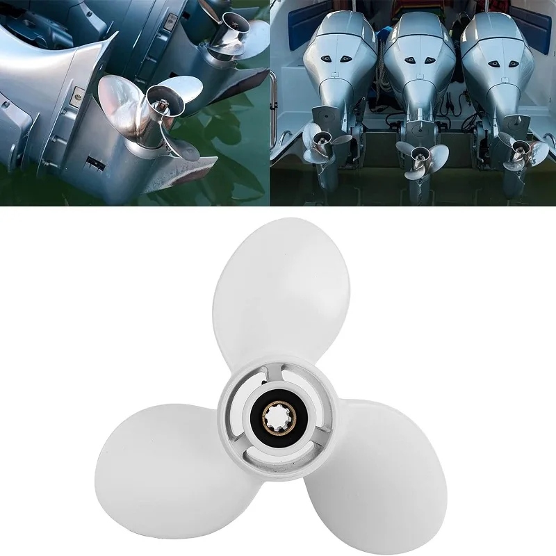Подвесной пропеллер 63V-45947-00-EL для Yamaha 9-1/4x8 винт из алюминиевого сплава 3 лопасти 8