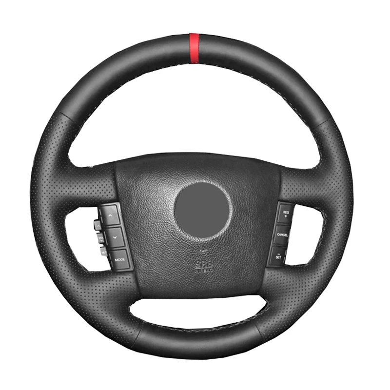 

Hand Sewing Car Steering Wheel Cover Volant Braid on the Steering-wheel For Kia Borrego 2008 2009 2010 2011 2012 2013 2014 2015