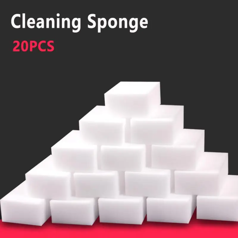 

Меламиновая губка 20 шт./лот, волшебный ластик, домашний очиститель, чистящие губки, чистящие инструменты, аксессуары для офиса, ванной, кухни