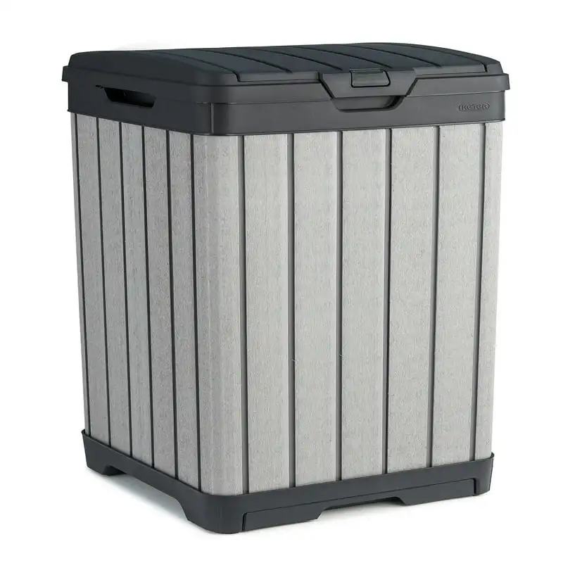 

Duotech Outdoor Trash Can, Gray