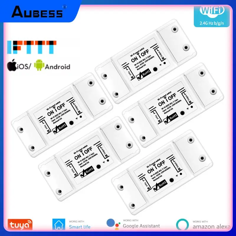

Wifi Wireless Switch App Remote Control 10a Mini Breaker Module Diy Smart Home Tuya Work With Alexa Google Home