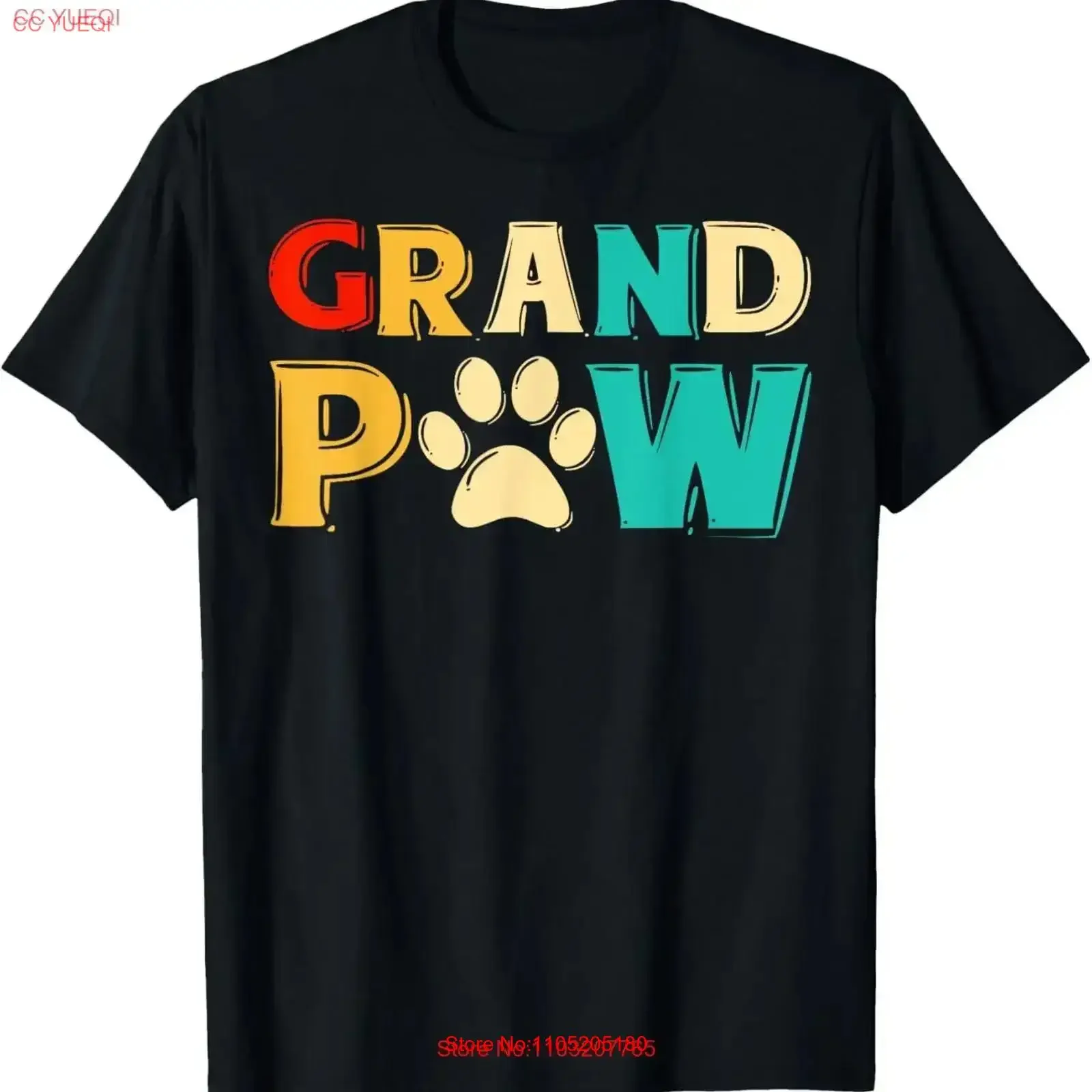 Фото Футболка с собакой Grand Paw, дедушка, дедушка, любовник, винтажная, универсальная, дышащая, мягкая, уличная, с графикой, удобная, винтажная №1