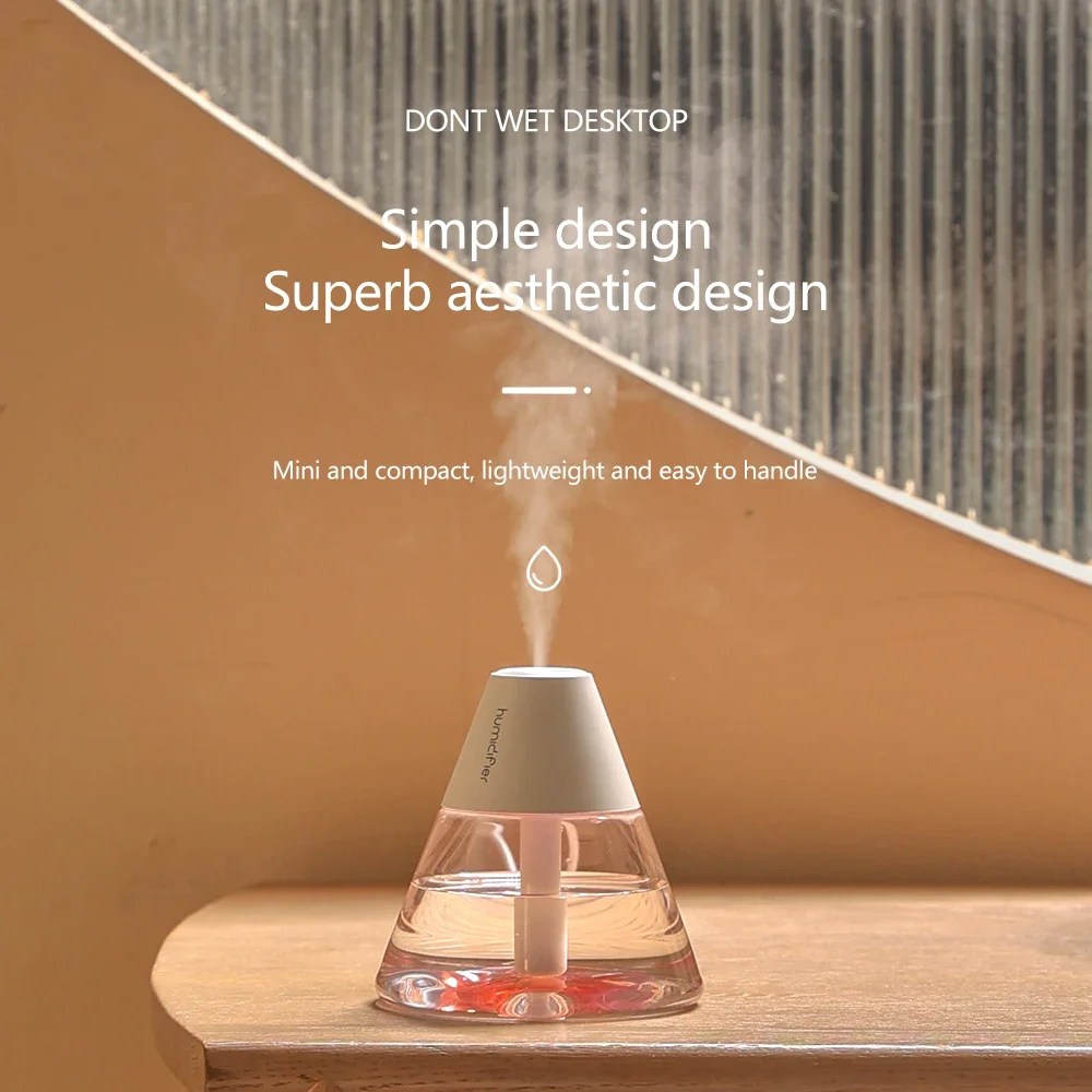 Ультразвуковой увлажнитель вулкана 260 мл настольный пополняющий инструмент для