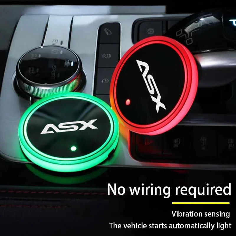 Светодиодные автомобильные подстаканники для Mitsubishi ASX 7 цветов изменение