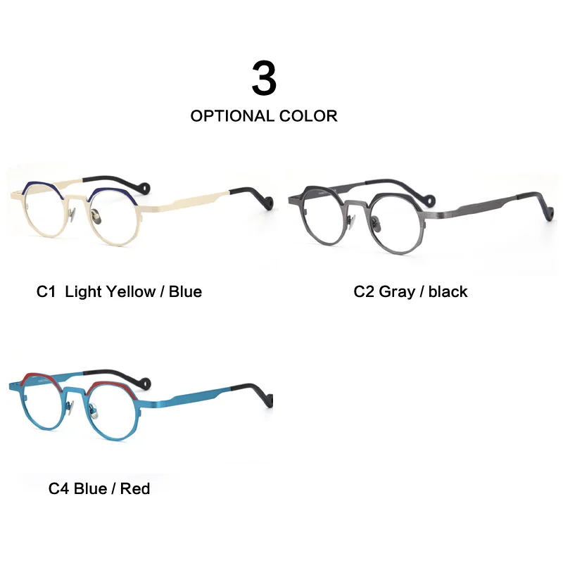 Круглые оправы из чистого титана новинка женская модная модель оптические очки