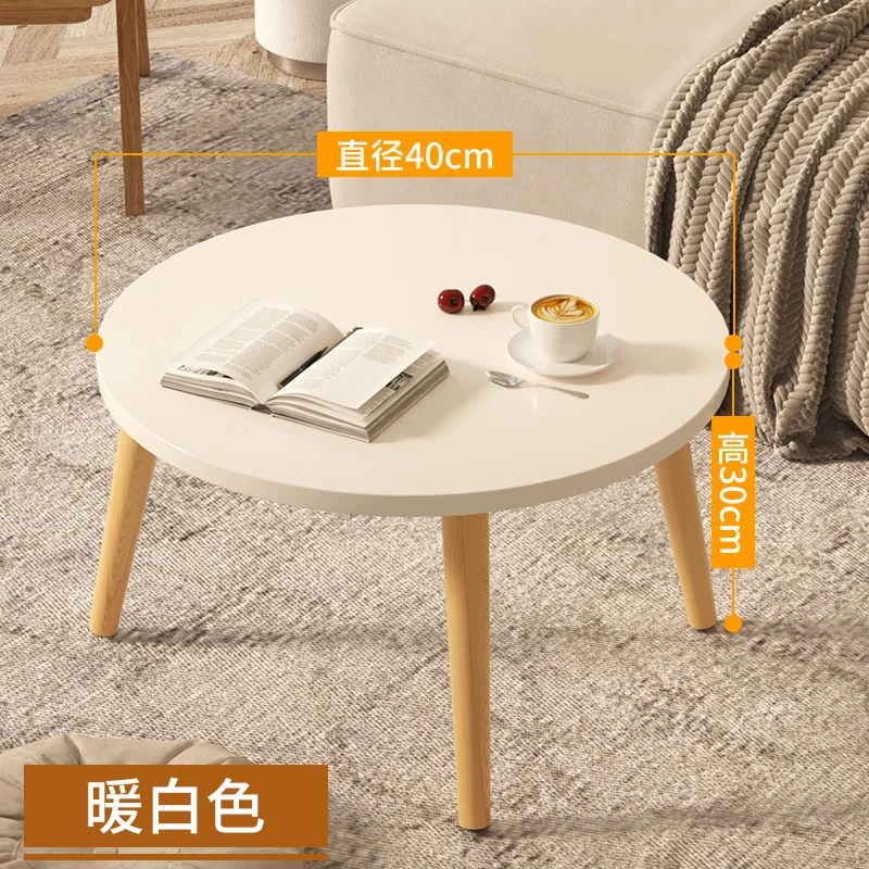 Small Round Coffee Tables Centre Nordic Entryway Library Modern Wooden Bed Side Table Minimalist Muebles Living Room Furniture