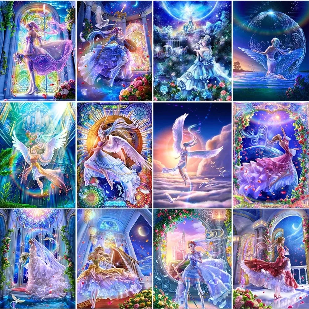 5D Diy2021 Новинка мультяшная Девушка Полный алмаз квадратный алмаз вышивка крестиком картина для украшения дома