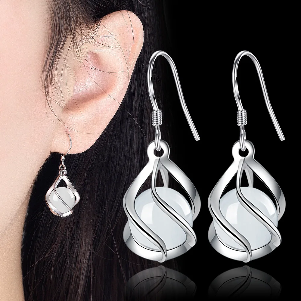 

Hot Products Modern Women's Earrings 2022 Korean Fashion Opal Earrings Personality Ladies Accessories Jewelry Luxury