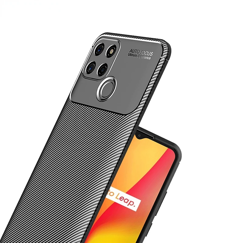 

Для Oppo Realme 7i чехол для глобальной версии силиконовый ударопрочный чехол из углеродного волокна для Oppo Realme 7i чехол для Realme 7i (Global) 6,5