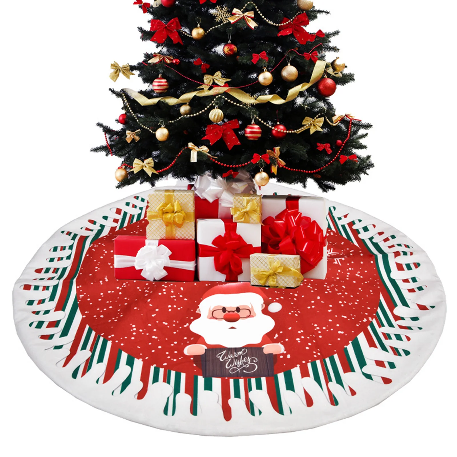 

Рождественская юбка в виде Санта-Клауса, снеговика, лося 78 см, украшения для рождественской елки для дома, рождественские украшения, товары ...