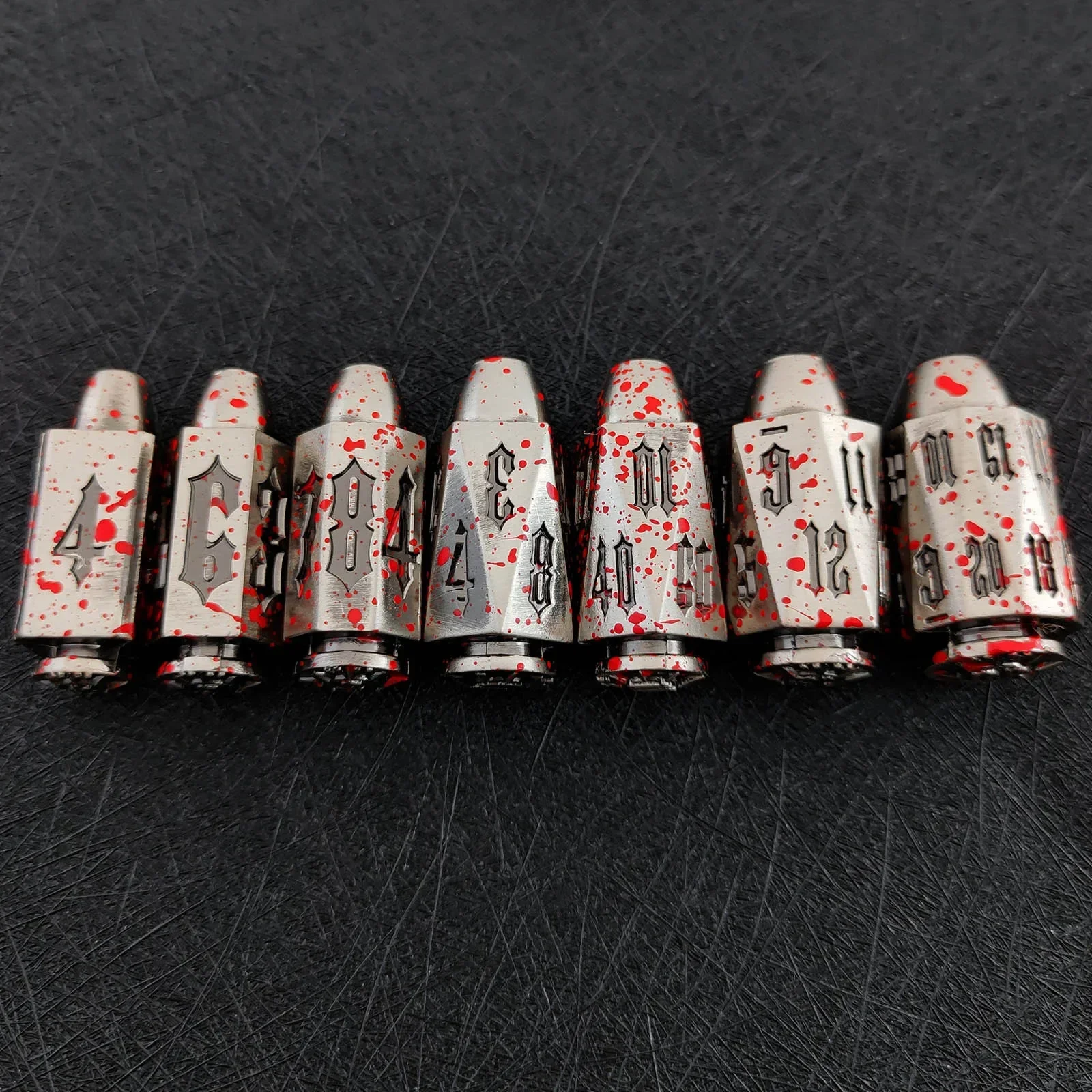 Металлическая многогранная пуля для набора кубиков DND 7 шт. металлические кубики