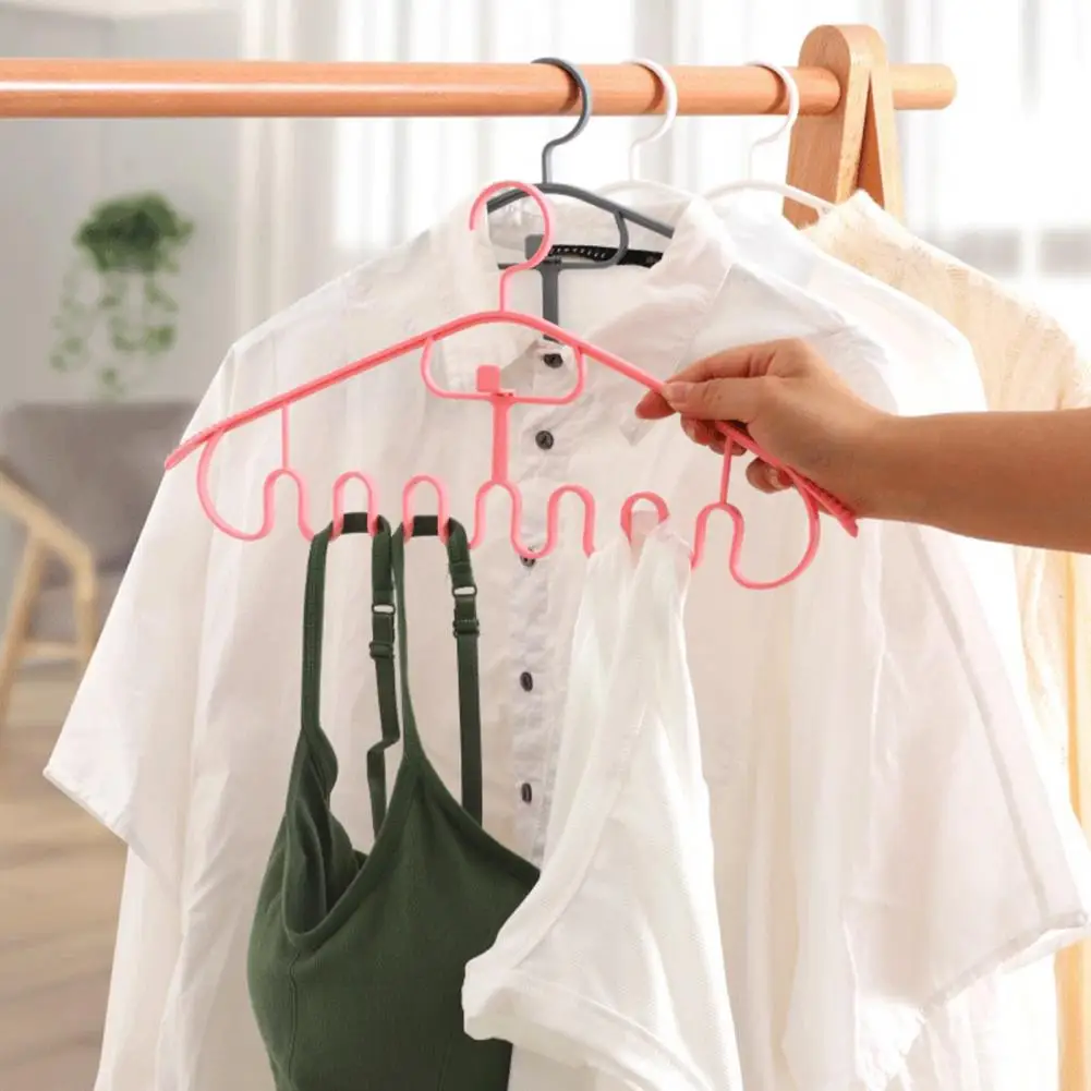 

Sturdy Long Service Life Smooth Surface Wave Pattern Wardrobe Hangers Good Load Capacity Clothes Racks for Bathroom