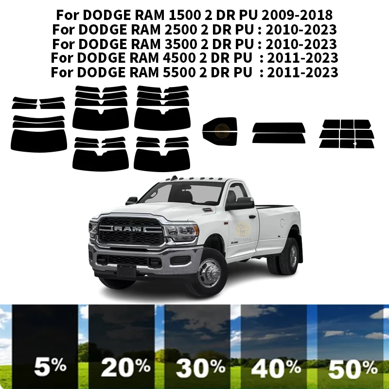 

Нанокерамическая Автомобильная УФ-пленка Precut для окон, автомобильная пленка для окон DODGE RAM 3500 2 DR ПУ 2010-2023