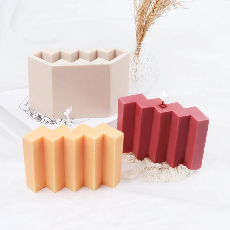 

Неправильная форма волны, силиконовая форма для свечей, геометрическая волнистая линия, форма для изготовления мыла, держатель