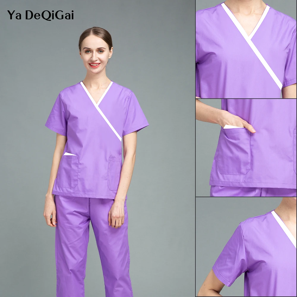 Скрабы для медсестер женская униформа многоцветная медицинская рабочая одежда и