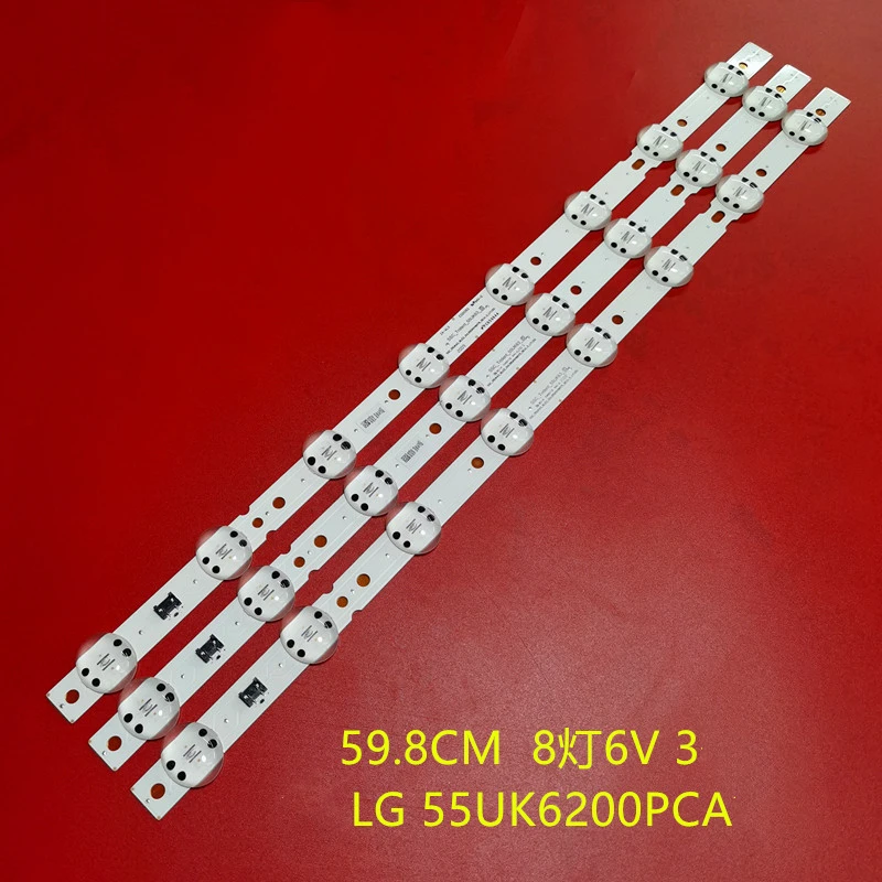 3 PCS LED Bar per 55uk6300pue 55UK6360PSF 55UK6360 55UK6300 55UK6200 55UK6470 55UK6400 SSC_TRIDENT_55UK63_S SVL550AS48AT5