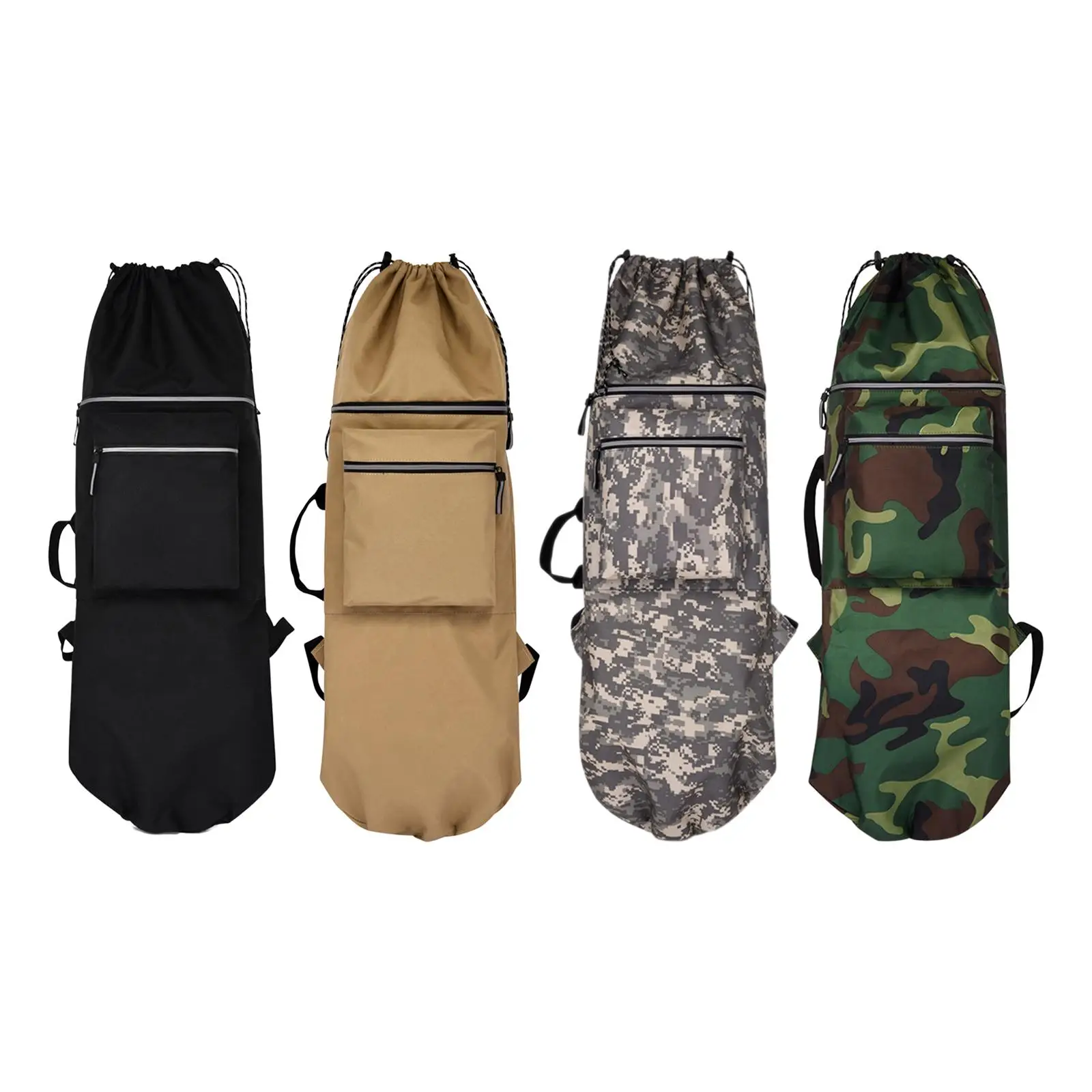Portable Skateboard Backpack Bag Water Resistant with Drawst