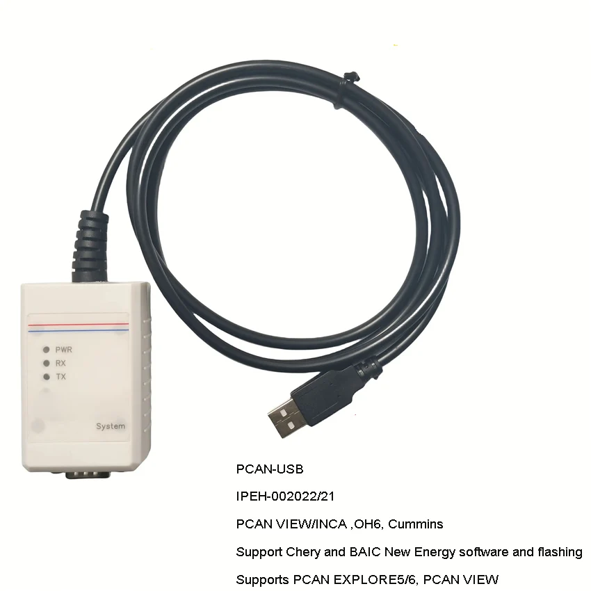 

PCAN-USB, совместимый с оригинальной пиковой моделью Ipeh- 002022 / 002021 Анализатор шины CAN